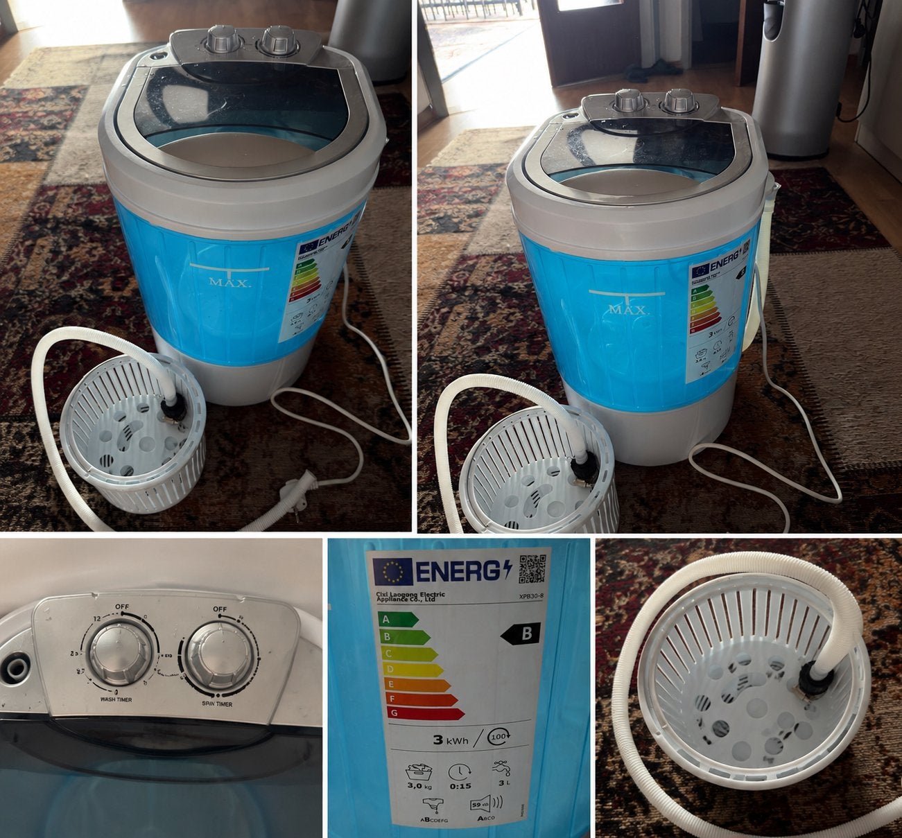 Mini Wasmachine 3 KG, Ophalen, Zo goed als nieuw
