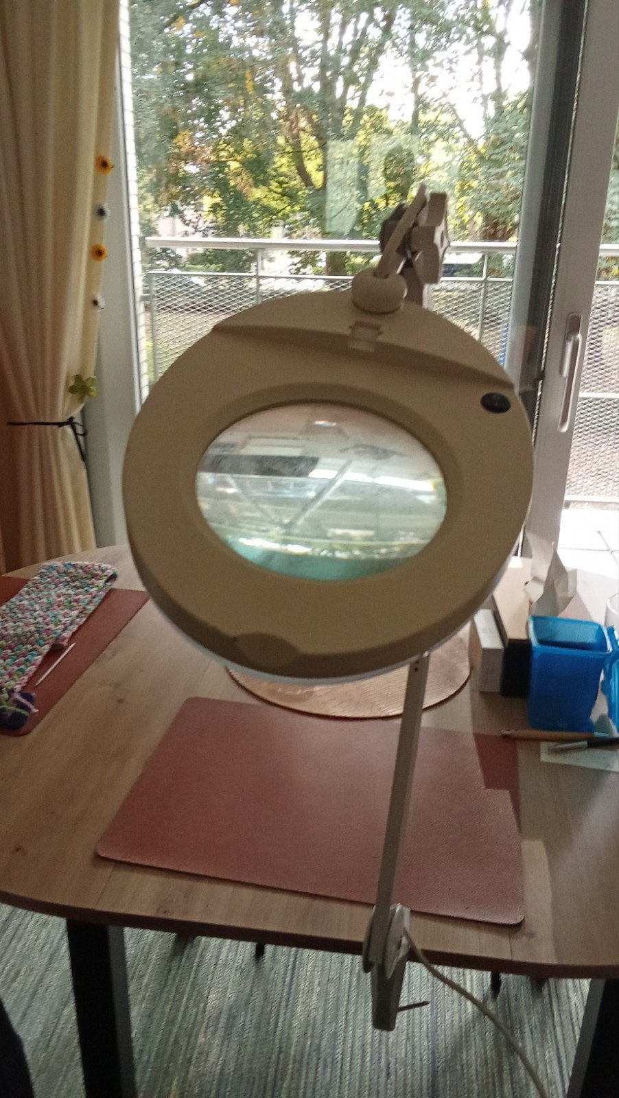 lamp met vergroot glas werkt nog, Ophalen, Bureaulamp, Gebruikt, Overige stijlen