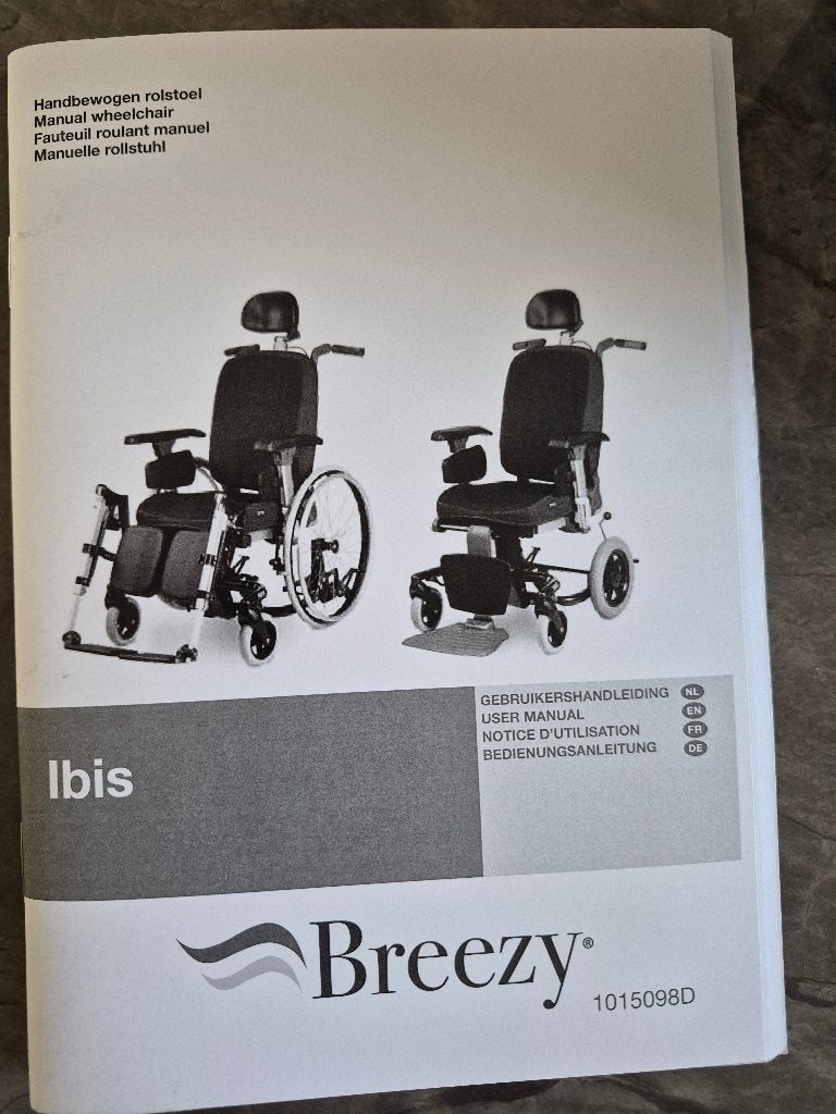 Fauteuil roulant BREEZY, Enlèvement, Comme neuf, Fauteuil roulant à pousser