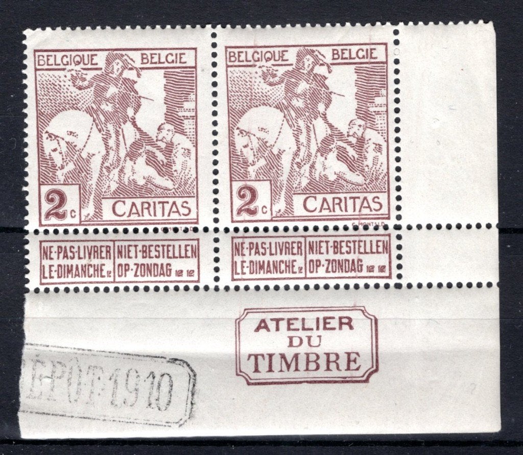 85 MNH 1910 - Caritas 2 pièces, Timbres & Monnaies, Envoi, Non oblitéré, Neuf