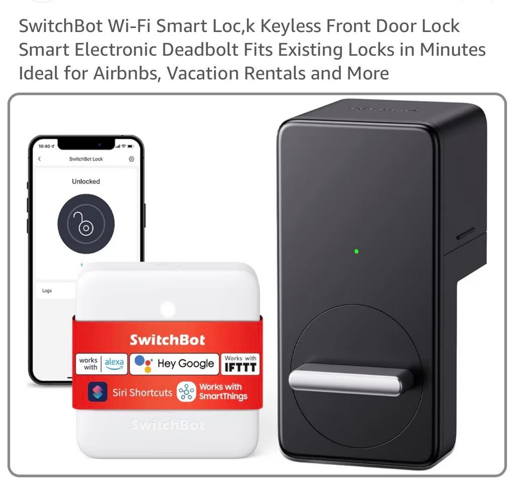Switchbot WiFi smart lock + Hub, Enlèvement, Utilisé