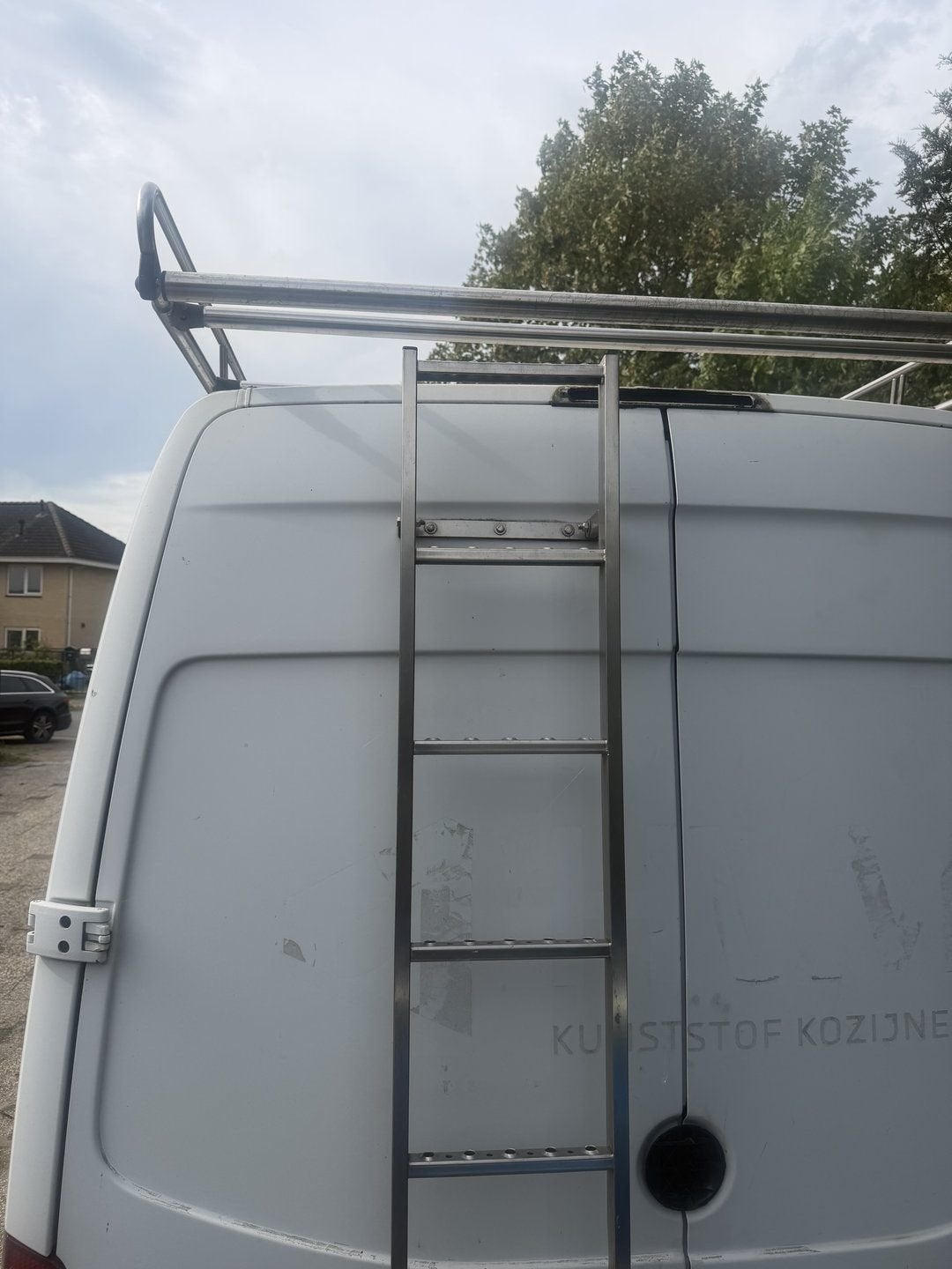 RVS imperiaal   Sprinter L2H2 L2H1 VW MAN MET LADDER RVS, Ophalen, -, -, Zo goed als nieuw
