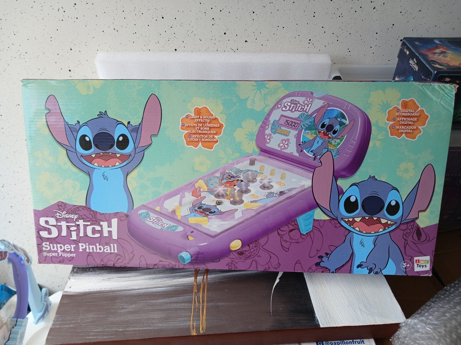 Disney Stitch Super Pinball IMC Toys splinternieuw, Enfants & Bébés, Enlèvement, Comme neuf, Garçon ou Fille
