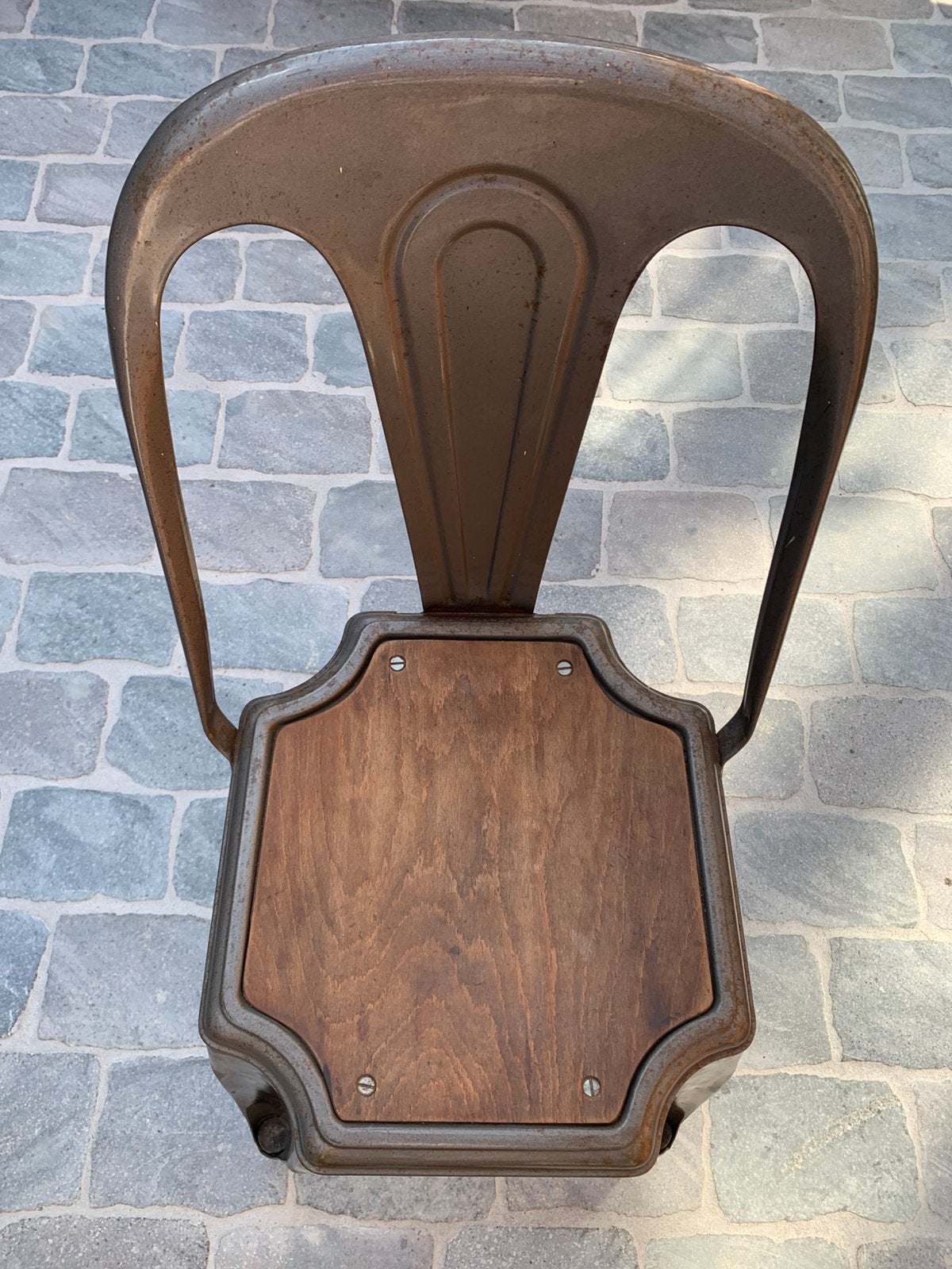 Zes originele Tolix stoelen., Ophalen