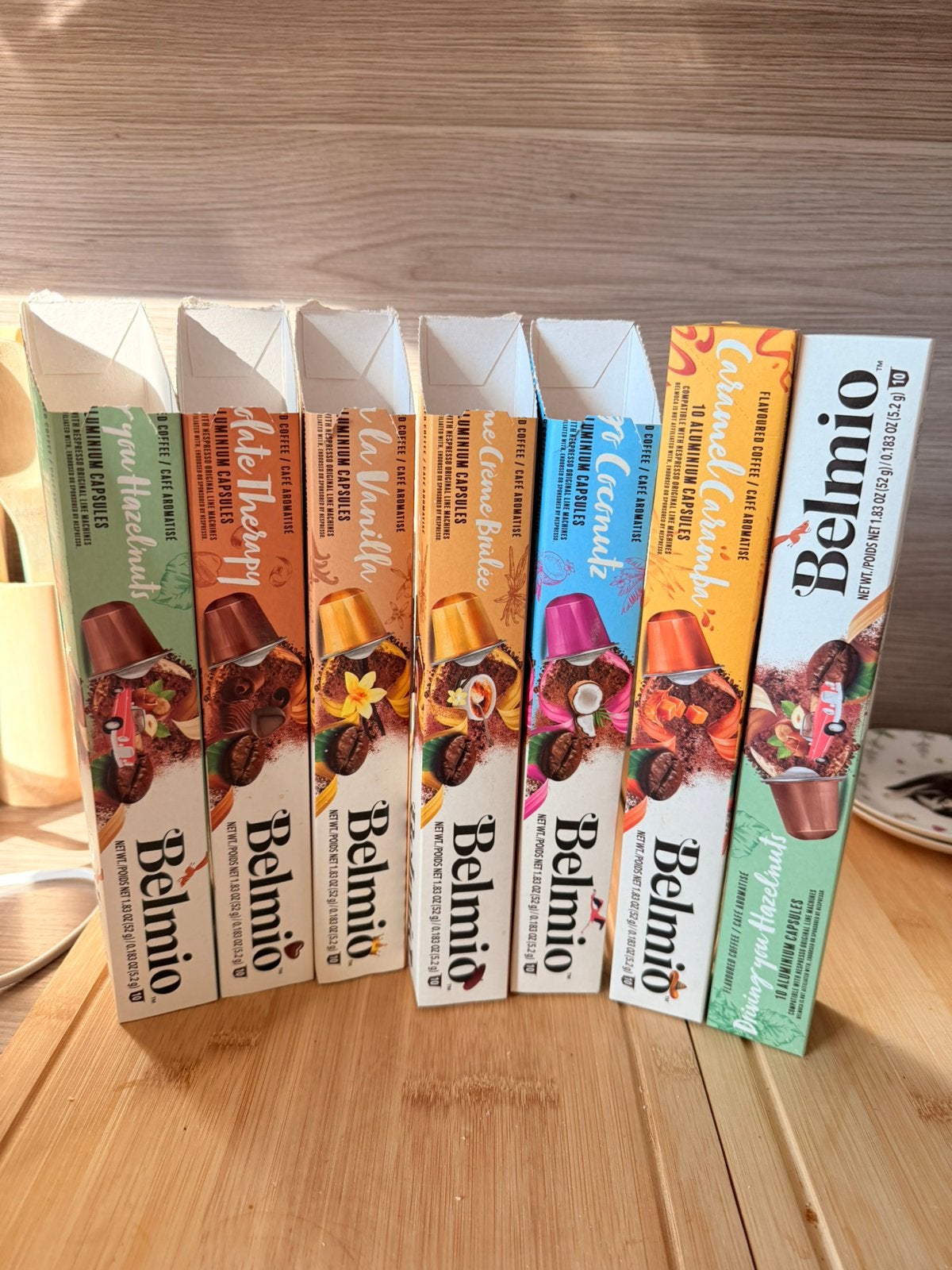 Belmio koffie verschillende smaken, Elektronische apparatuur, Koffiezetapparaten, Ophalen of Verzenden, Zo goed als nieuw
