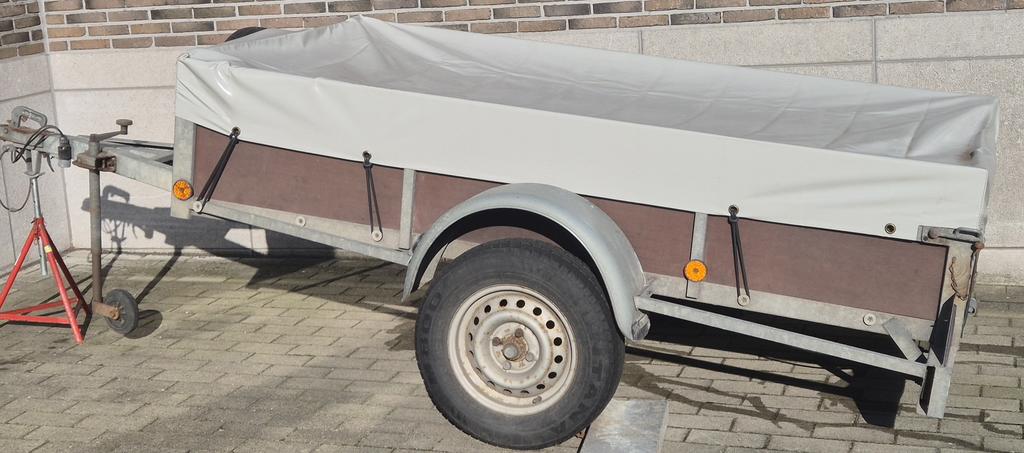 Aanhangwagen - ongeremde enkelasser, Auto diversen, Aanhangers en Bagagewagens, Ophalen, Gebruikt
