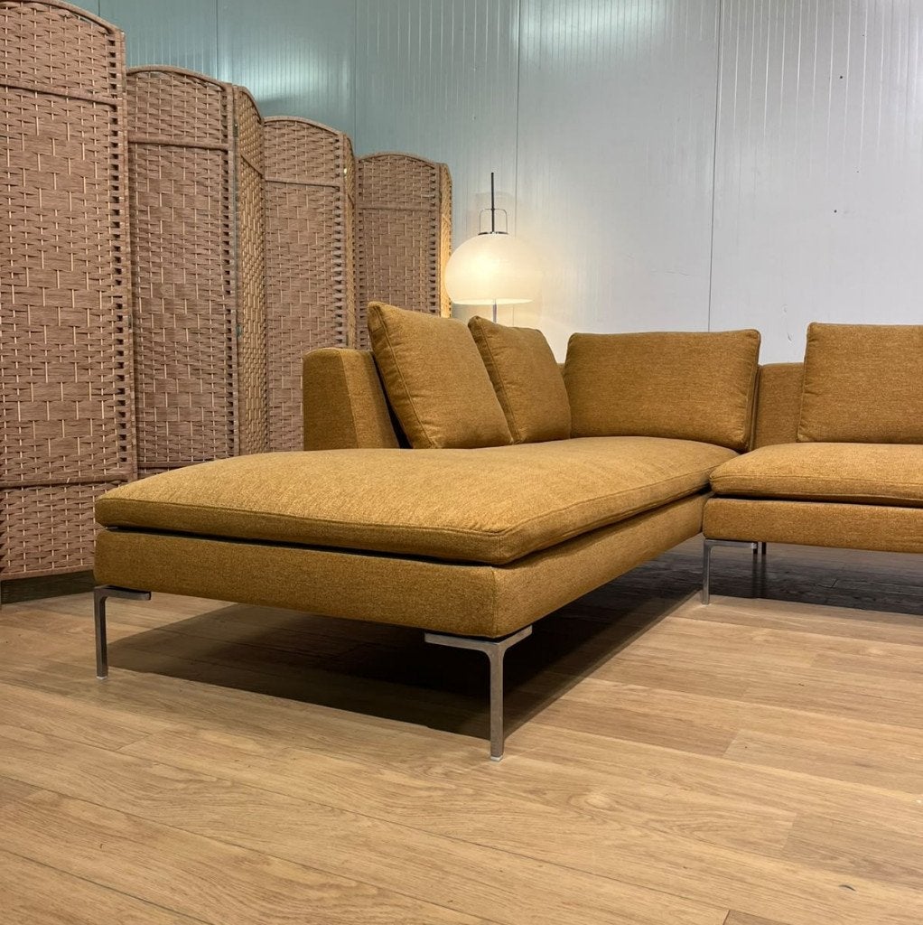 NEUF B&B Italia Charles canapé d’angle jaune ocre + garantie, Maison & Meubles, Canapés | Salons, Neuf, 150 cm ou plus, Quatre personnes ou plus