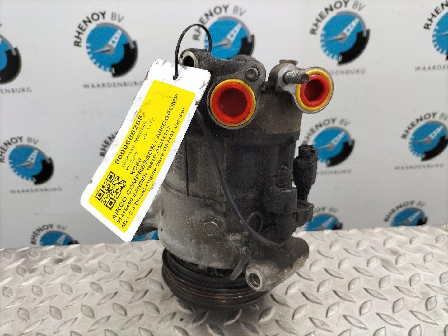 VOLVO XC60 AIRCO COMPRESSOR / AIRCOPOMP 31418490 2016, Ophalen of Verzenden, Gebruikt, ARN erkend
