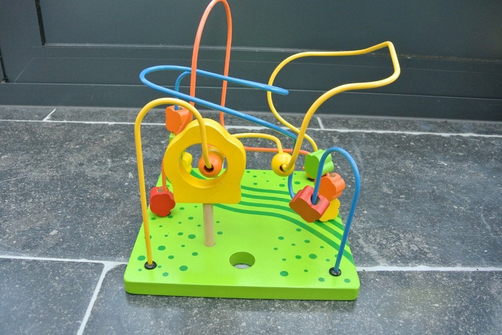 spiraal met blokjes en parels, Kinderen en Baby's, Speelgoed | Educatief en Creatief, Ophalen of Verzenden