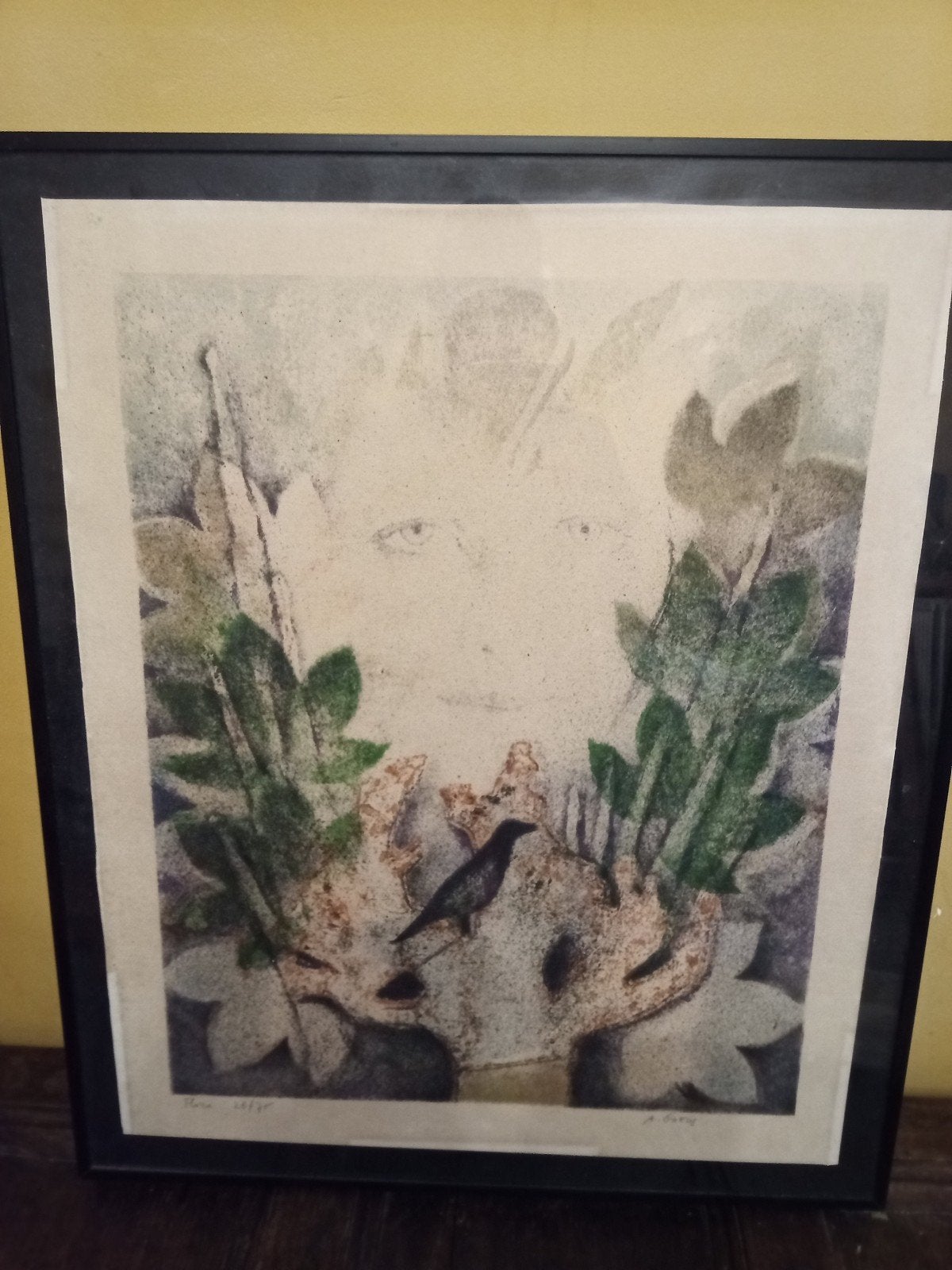 Gravure door Andre Goezu, Antiek en Kunst, Ophalen, Flora en Fauna, 1900 - 1949, Genummerd