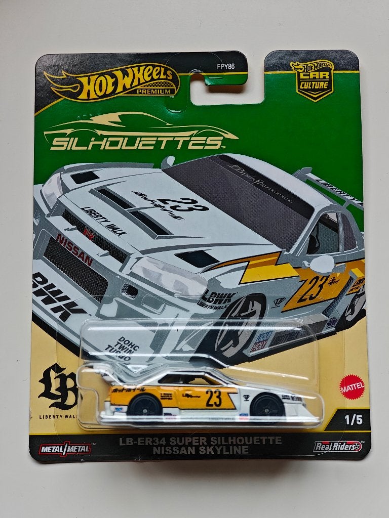 Hot Wheels Silhouettes Liberty Walk Nissan Skyline R34 GT-R, Enlèvement ou Envoi, Neuf, Voiture
