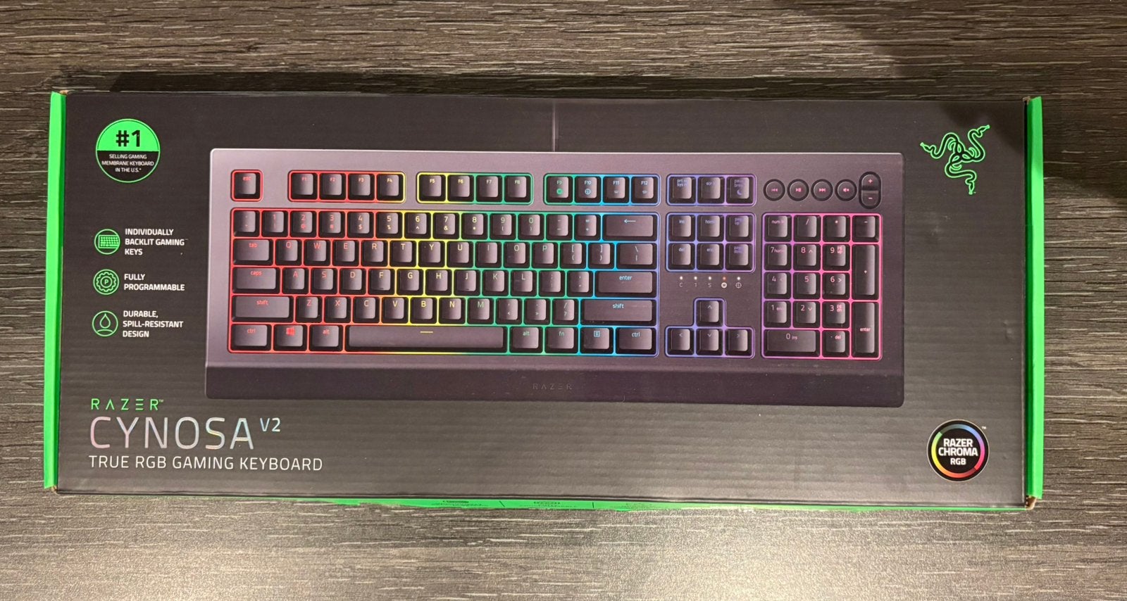 Razer Cynosa V2 Gaming Toetsenbord AZERTY, Ophalen, Gaming toetsenbord, Azerty, Zo goed als nieuw