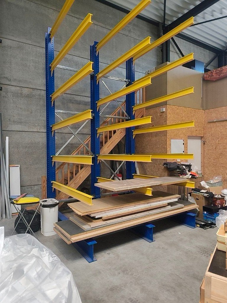 draagarmstelling voor grote platen, Ophalen