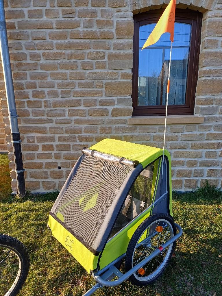 Remorque vélo enfant, Vélos & Vélomoteurs, Accessoires vélo | Remorques, 40 à 60 kg, Pliable, Enlèvement, Utilisé