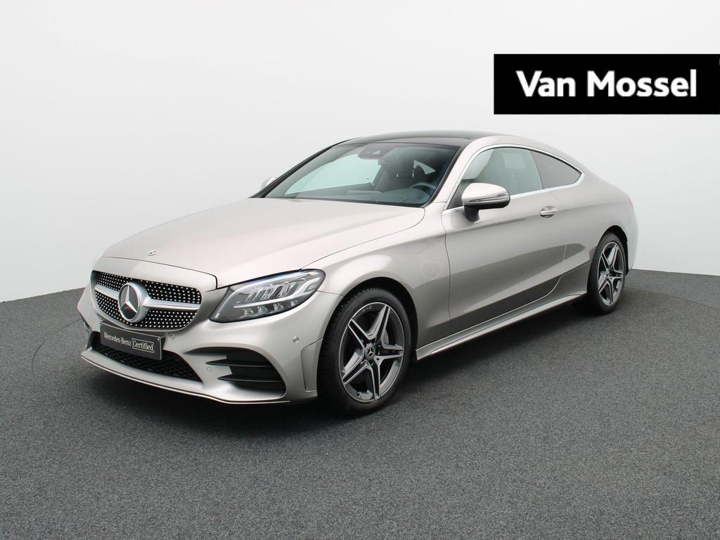 Mercedes-Benz C-Klasse 300 AMG LINE Coupé + 258 PK + PANO D, Autos, Mercedes-Benz, Argent ou Gris, 1800 kg, Euro 6, Entreprise