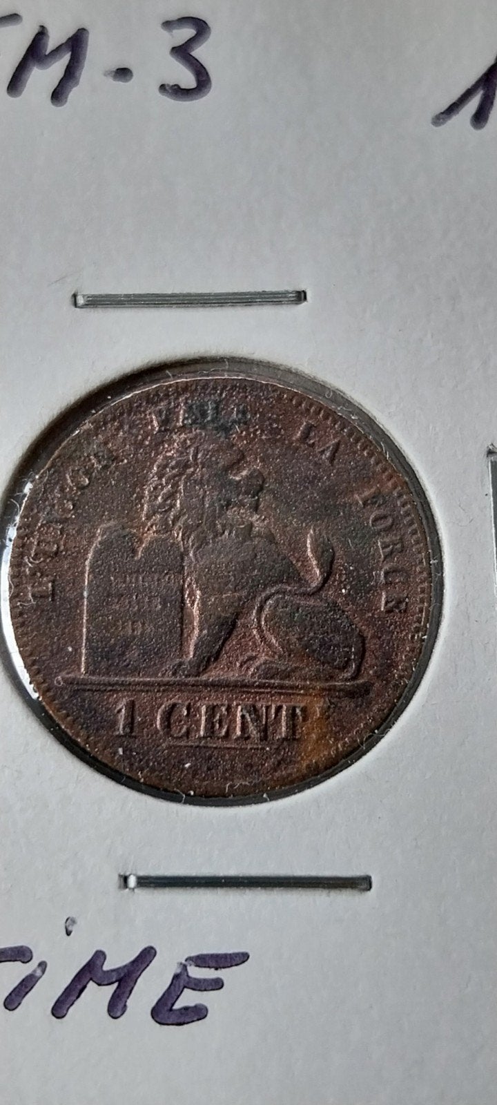 België 1 cent 1876, Ophalen of Verzenden, Metaal, Losse munt