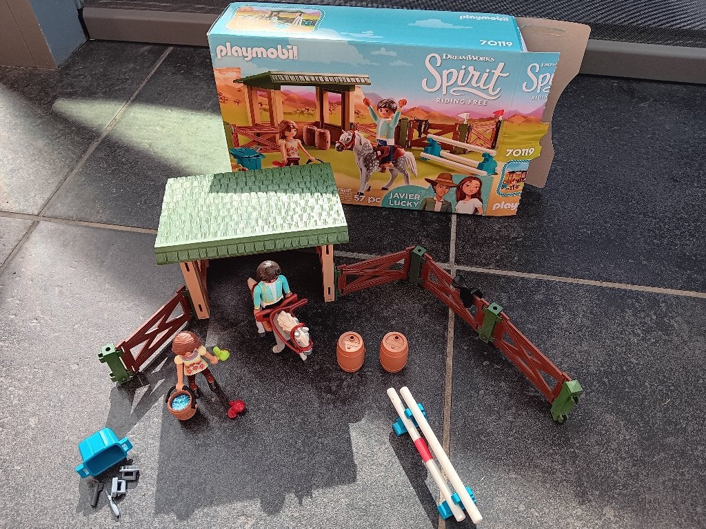 Playmobil Spirit: 70119 + 70123, Ophalen, Complete set, Zo goed als nieuw, Figuren