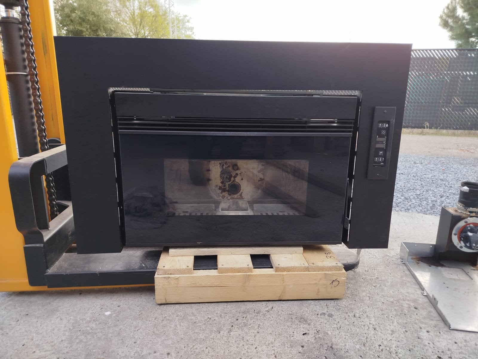 Pelletkachel inbouw, Huis en Inrichting, Ophalen, Gebruikt, Inbouwhaard, Overige soorten