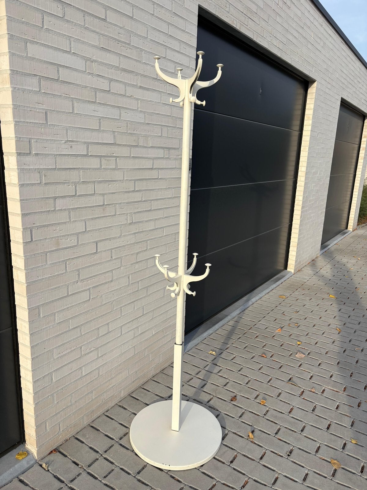 Moderne witte design kapstok – stevig 12 haken –  181cm, Ophalen, Zo goed als nieuw