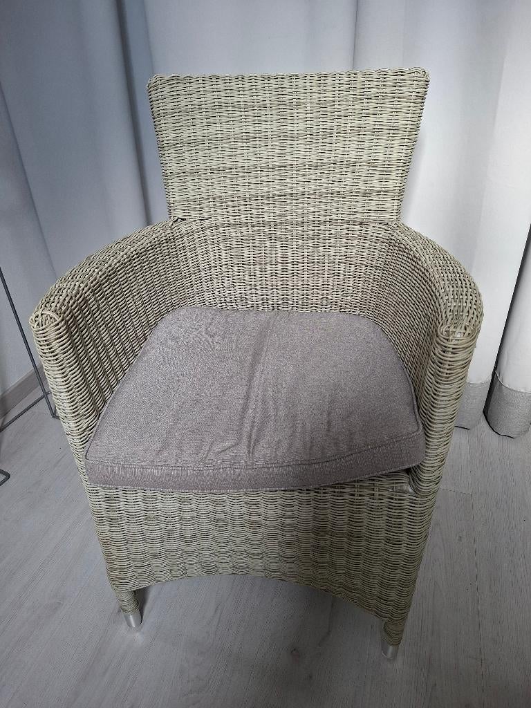 6 tuinstoelen, Tuin en Terras, Ophalen, Zo goed als nieuw, Wicker