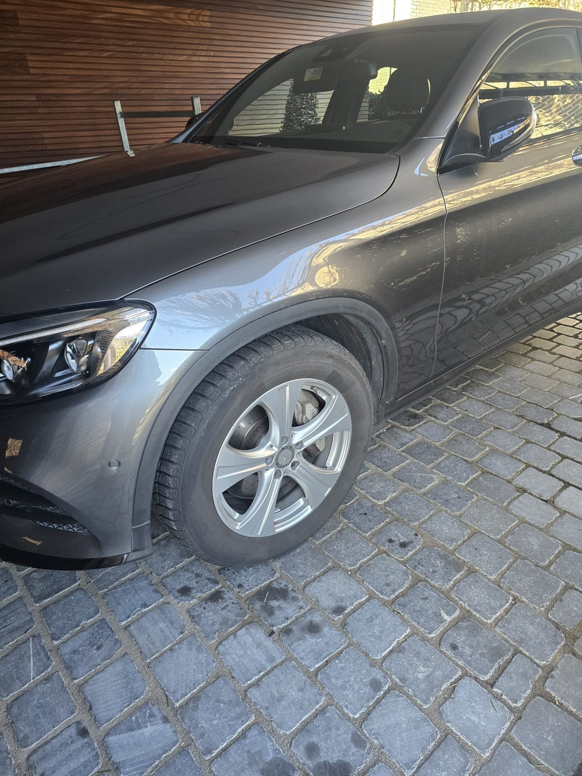 Alu velgen met winterbanden 18 inch Mercedes glc, Enlèvement, 18 pouces, Pneus hiver, Pneu(s)