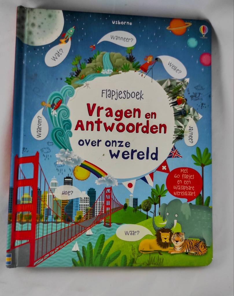 Flapjesboek – Vragen en Antwoorden over onze wereld (Usborne, Boeken, Ophalen of Verzenden