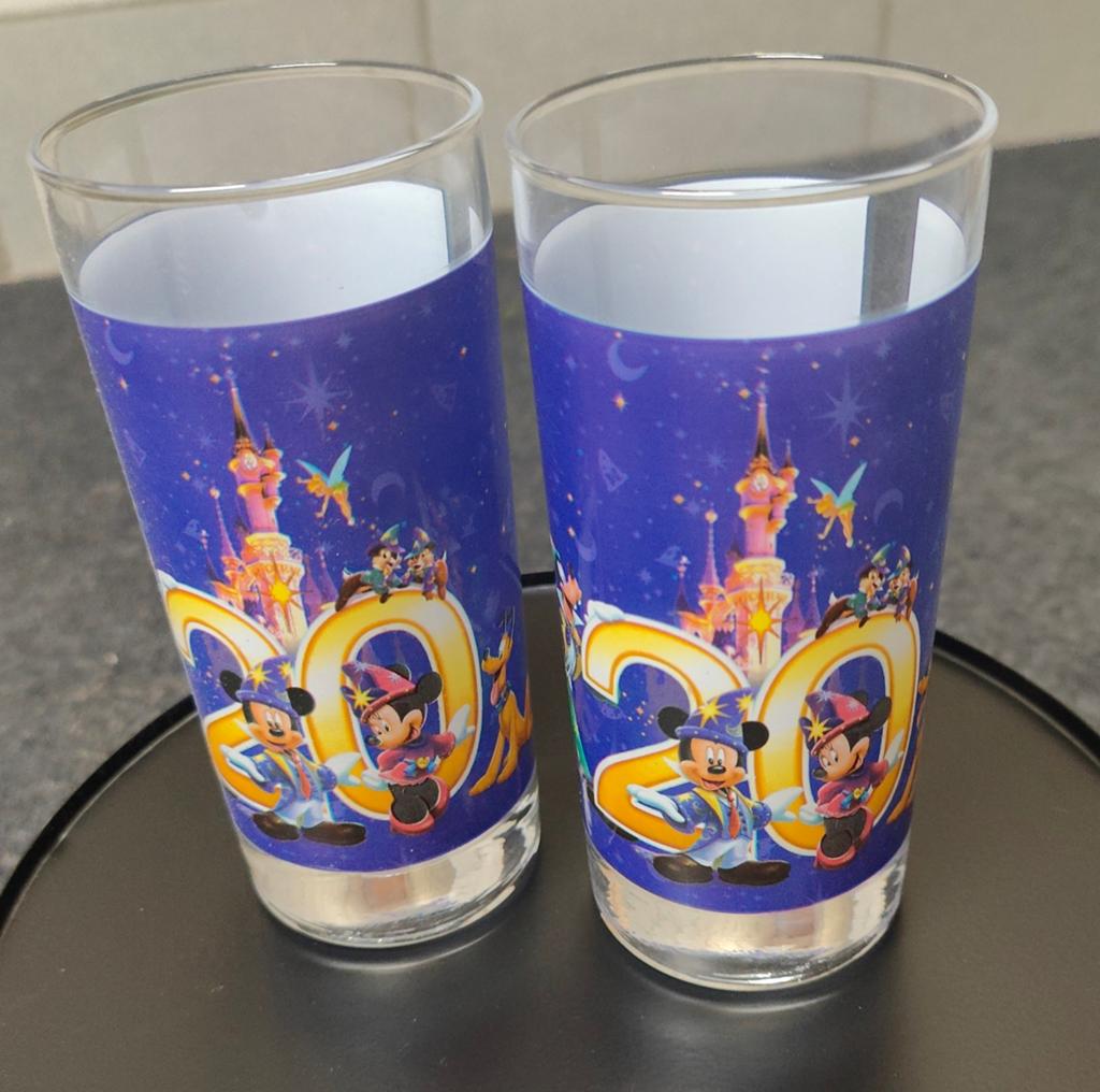 Disneyland Parijs 20e verjaardagsglazen, Ophalen of Verzenden
