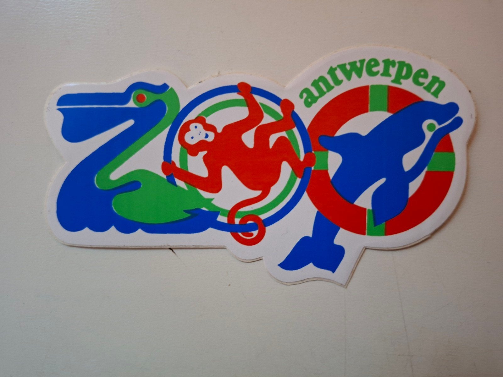 Oude sticker Zoo Antwerpen, Ophalen of Verzenden, Zo goed als nieuw, Dier en Natuur
