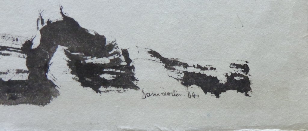 JAN VAERTEN / ABSTRACTIE / ORIGINEEL WERK / 52x67cm / SIG, Ophalen of Verzenden, Gesigneerd