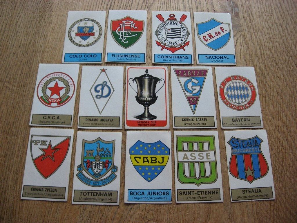 Autocollants Panini Emblèmes des clubs de football 1972-73, Collections, Enlèvement ou Envoi, Neuf, Affiche, Image ou Autocollant