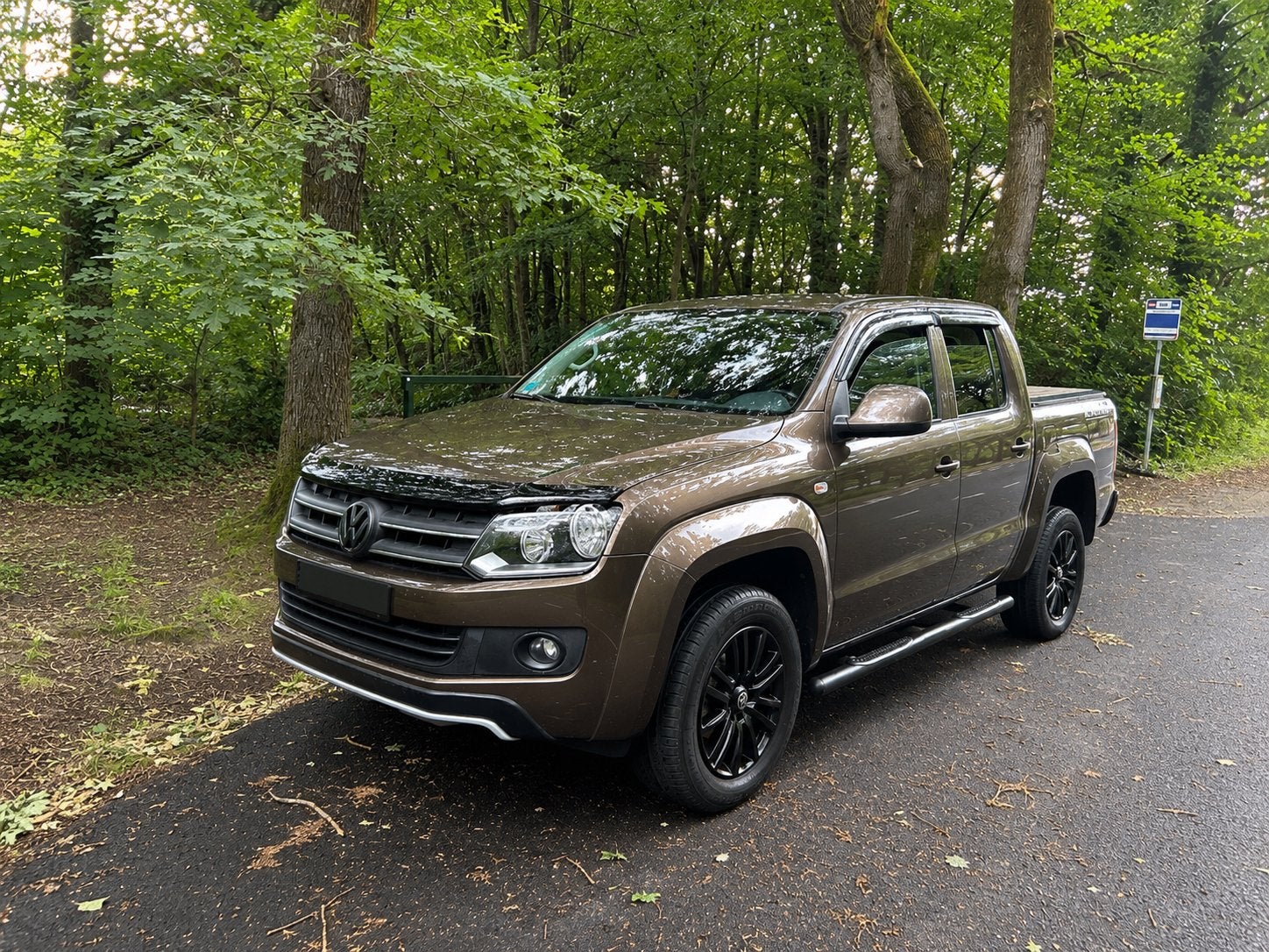 Vw Amarok 4 motion, Auto's, Stof, Bruin, 120 kW, Particulier
