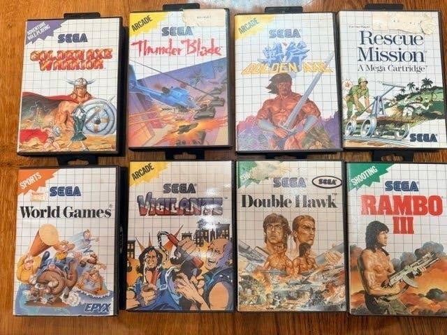 Sega 8-bit games 8 stuks, Ophalen, Gebruikt, Overige genres, Eén computer