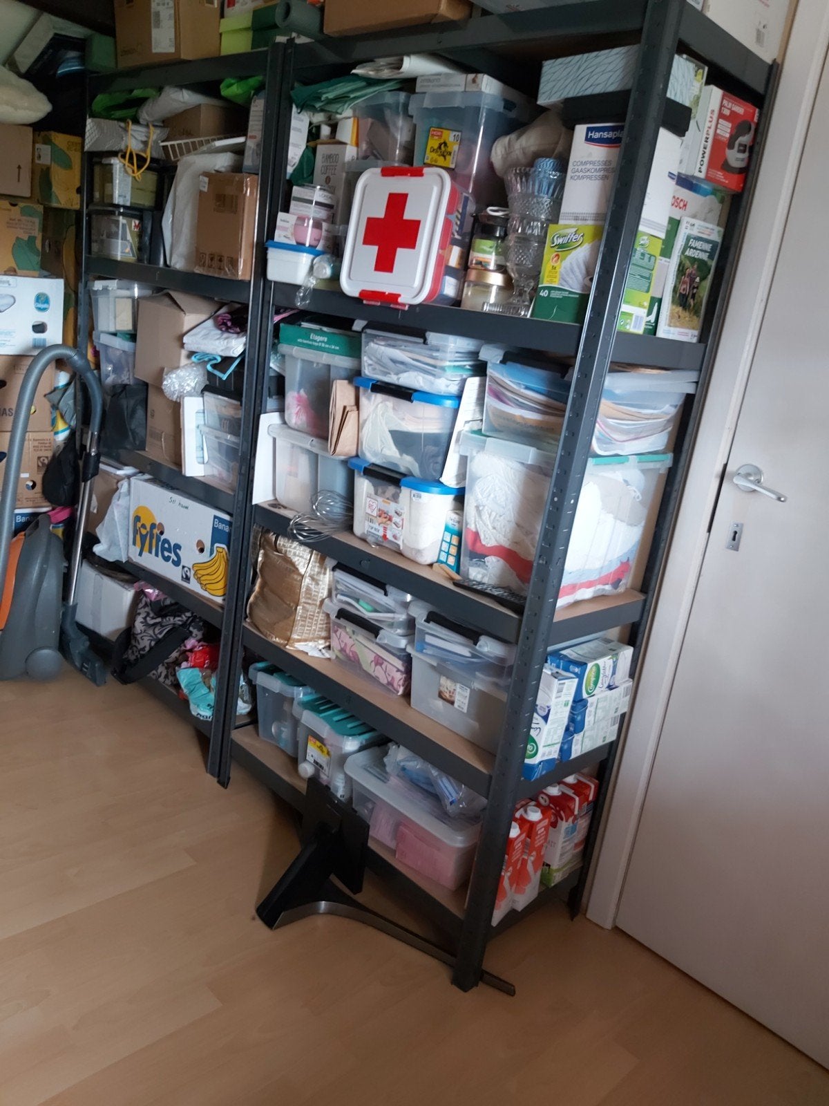 3 étagères de rangement avec étagères robustes en bon état, Maison & Meubles, Enlèvement, Utilisé