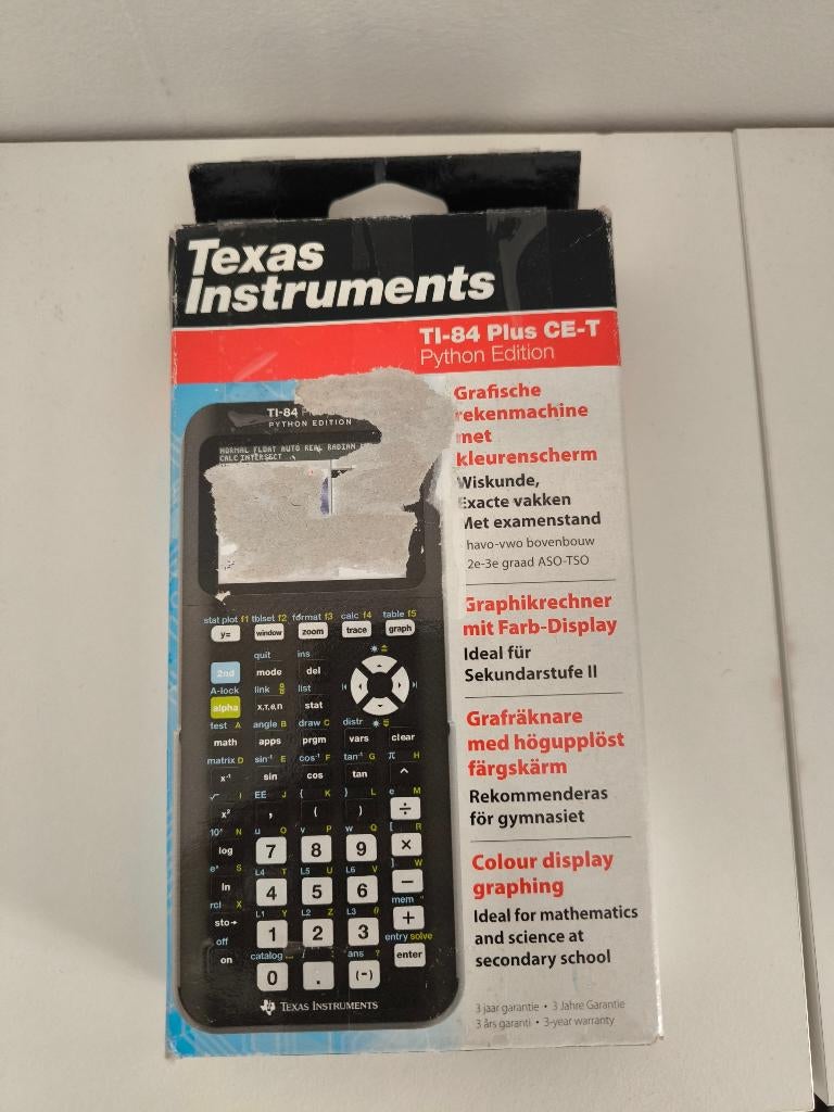 Ti 84 CE-T Python Edition-rekenmachine, Diversen, Ophalen of Verzenden, Grafische rekenmachine, Nieuw