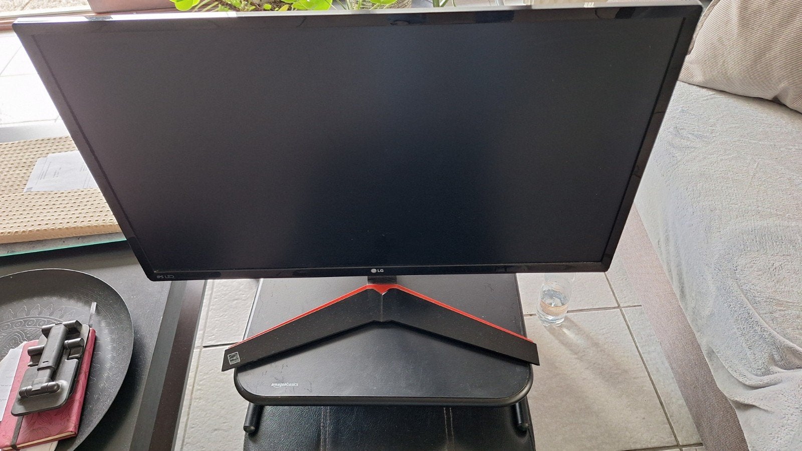 LG 24MP59G-P + monitor stand, Computers en Software, Ophalen, HD, IPS