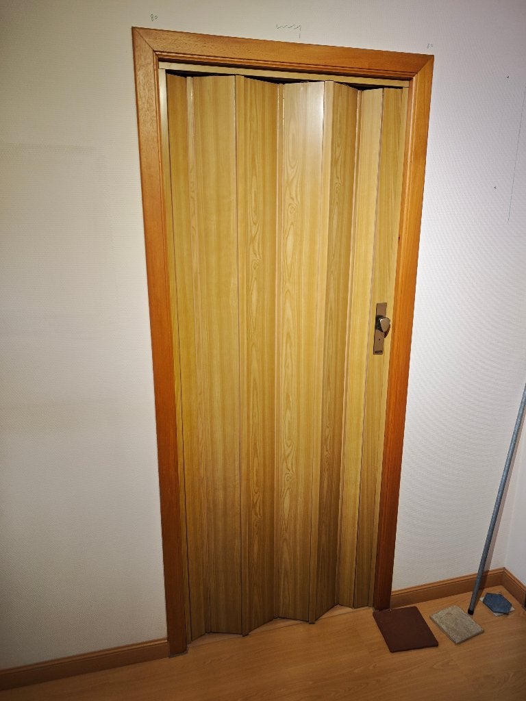 Grosfillex vouwdeur 84x205, Doe-het-zelf en Bouw, Ophalen, Kunststof, Gebruikt, 80 tot 100 cm
