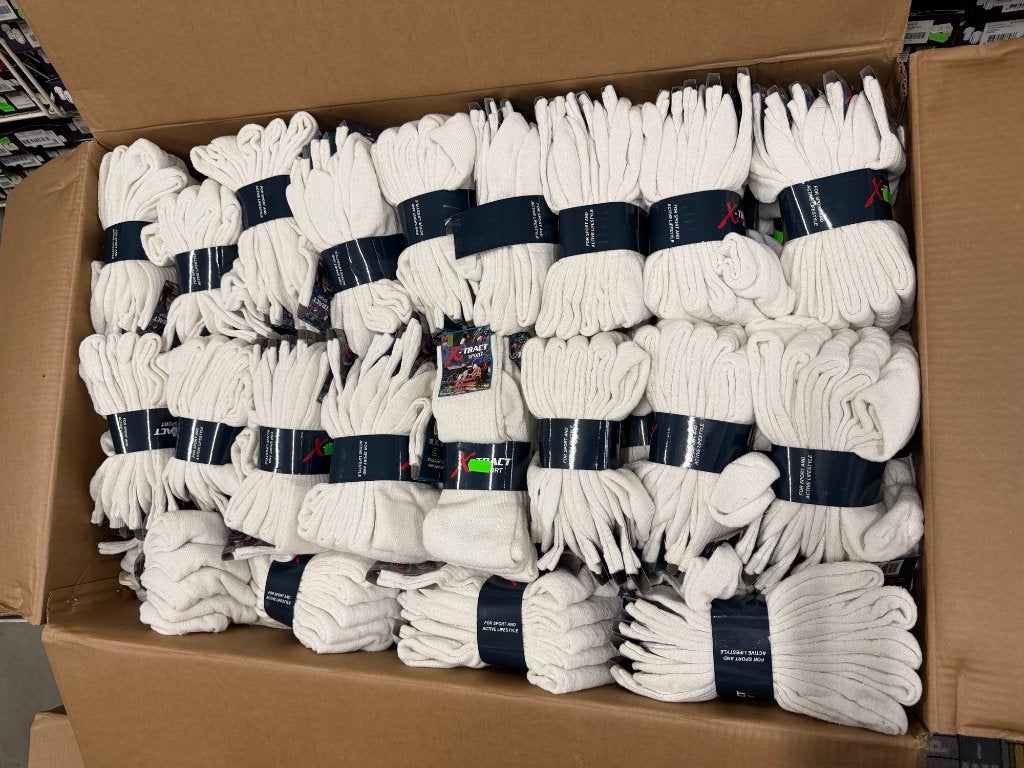 NIEUW partij wintersok wit 400 stuks, Kleding | Heren, Ophalen, Wit, Nieuw, Overige maten