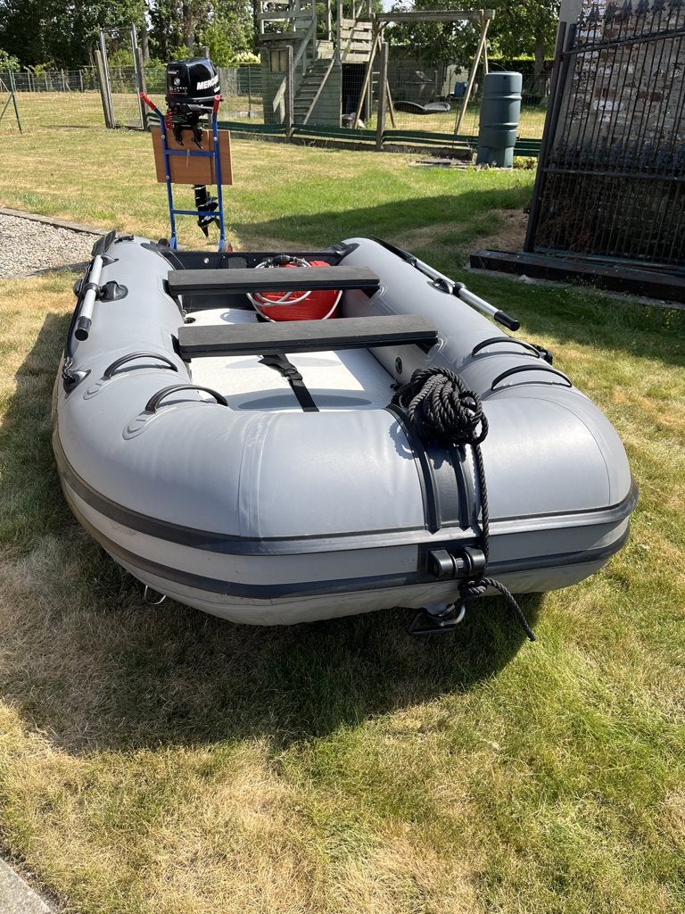 Rubberboot Quicksilver 310 Grey + Mercury 6pk M 4-Stroke, Sports nautiques & Bateaux, Canots pneumatiques, 6 ch, Enlèvement, Utilisé