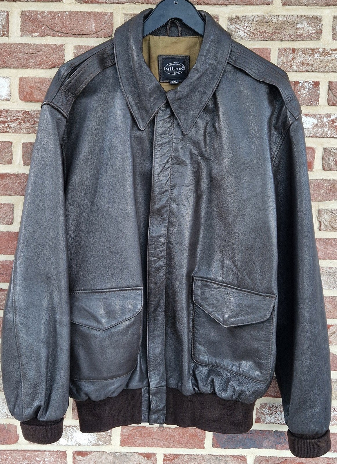 Veste de pilote en cuir Taille 3XL, Enlèvement ou Envoi