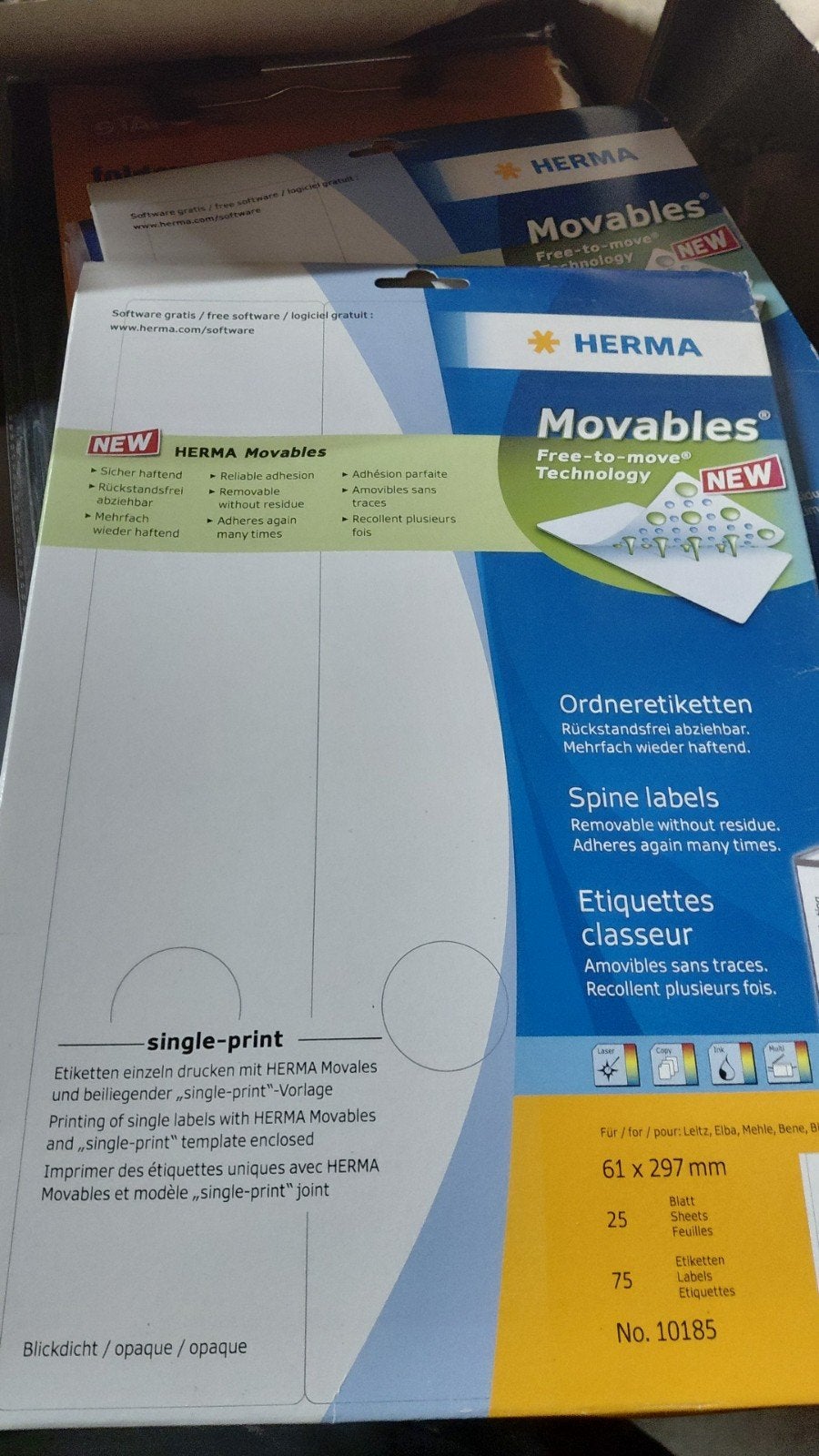 etiketten voor classeurs, Divers, Enlèvement ou Envoi, Neuf