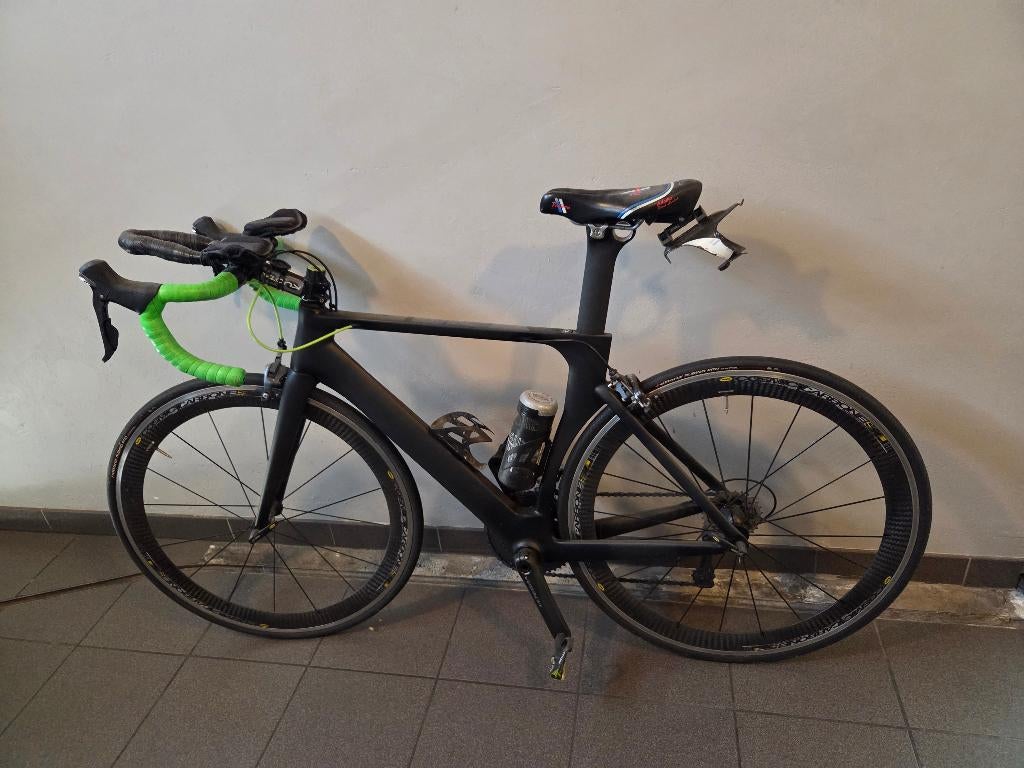 (Aero) koersfiets carbon – maat S/M (52) – carbon wielen, Vélos & Vélomoteurs, Vélos | Vélos de course, Utilisé, Carbone, Enlèvement