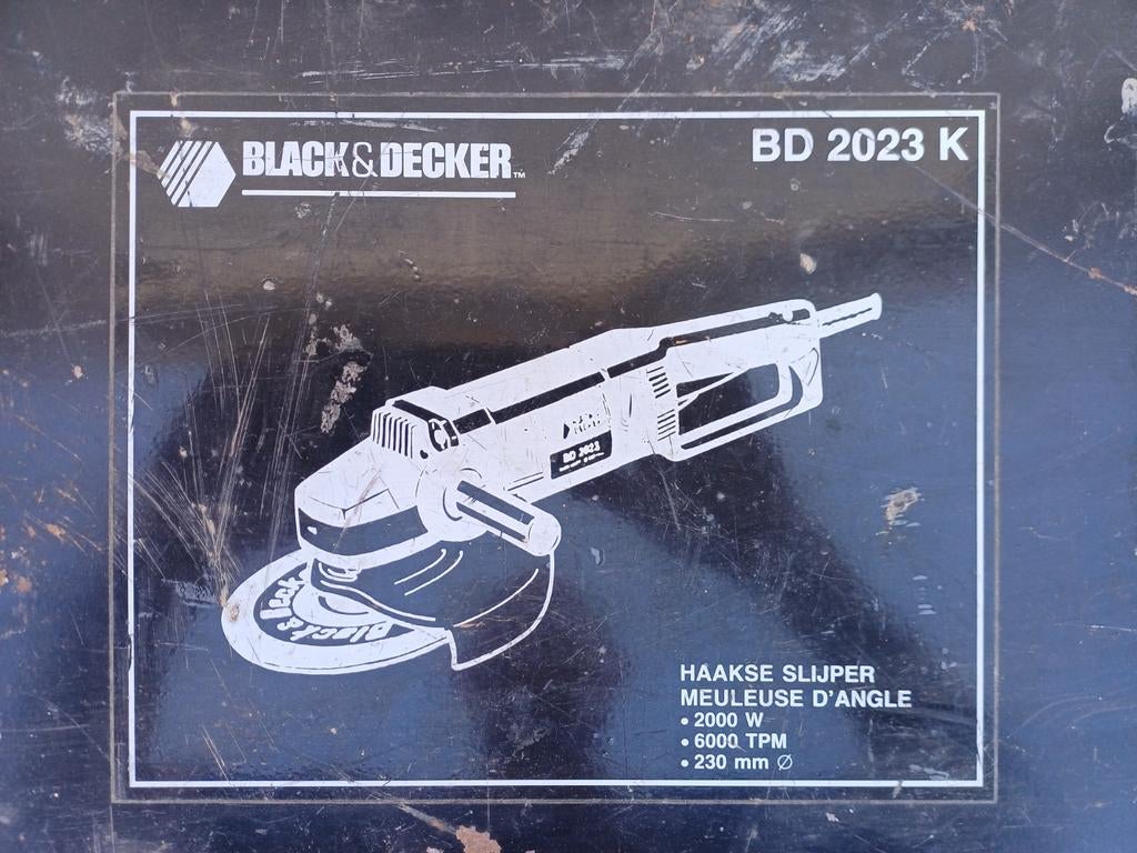 Meuleuse d'angle Black&Decker, Doe-het-zelf en Bouw, Gereedschap | Slijpmachines, Ophalen, Haakse handslijpmachine