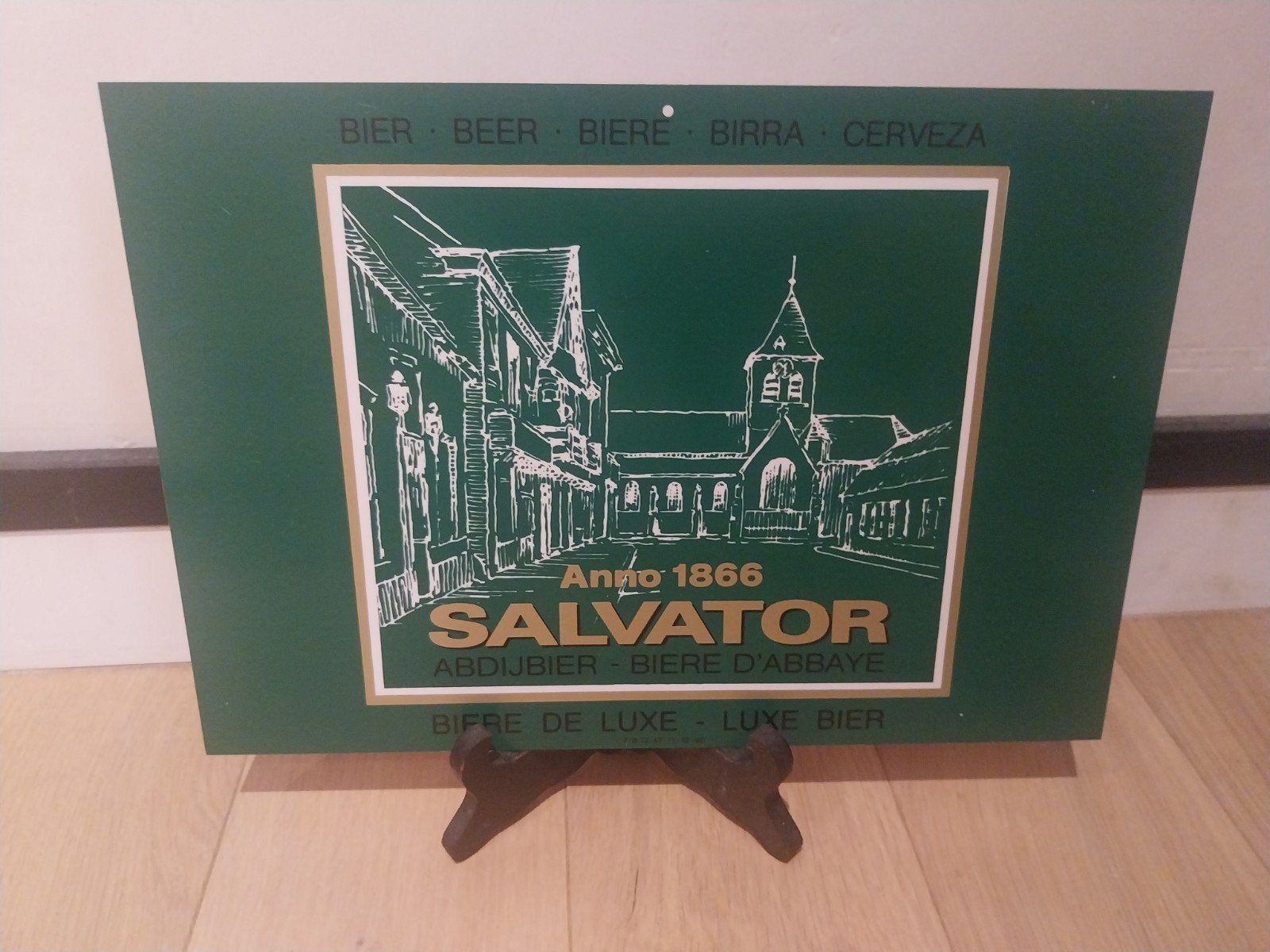 reclamebordje salvator wieze, Ophalen of Verzenden