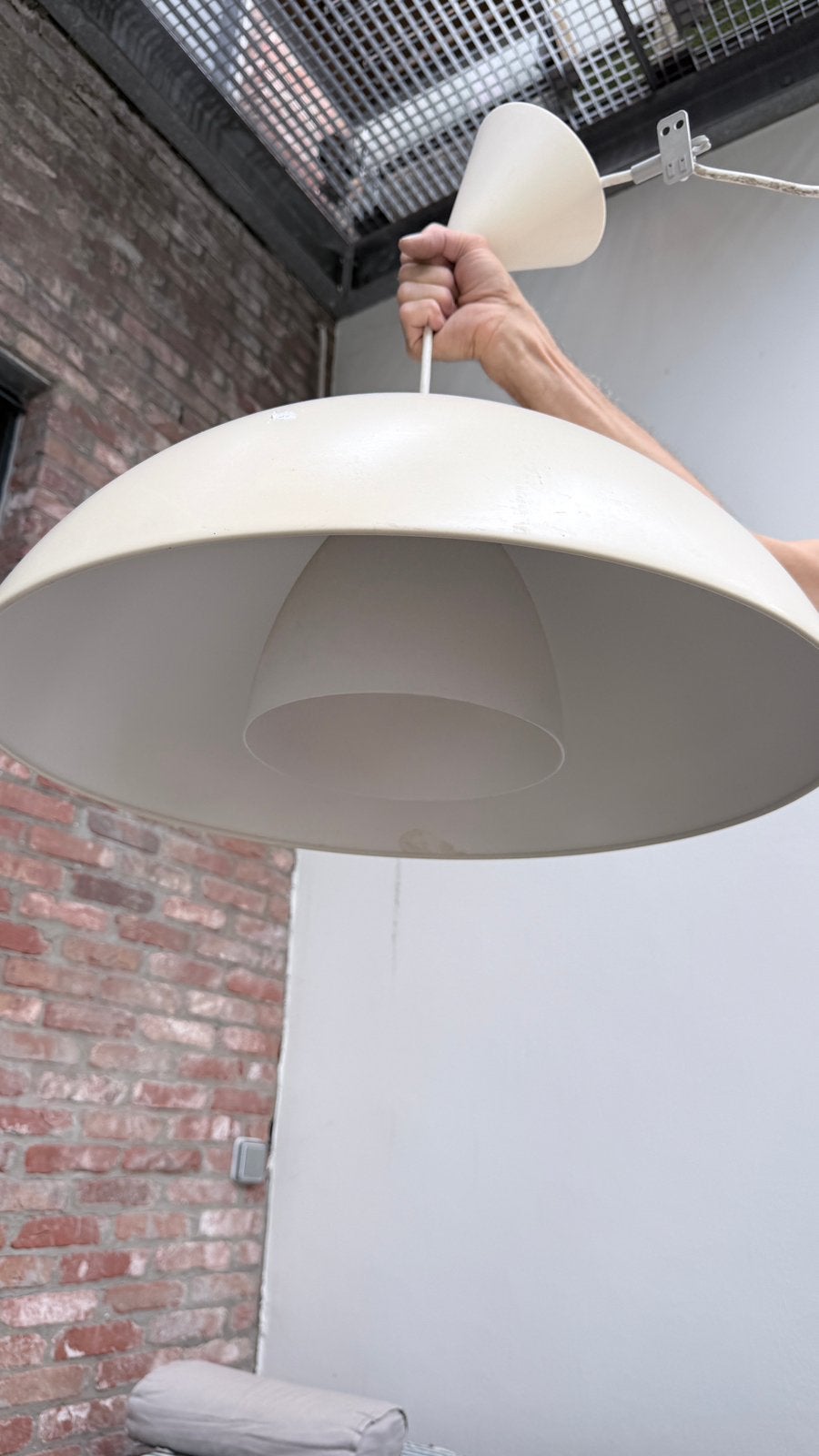 Lampe suspendue Brasa Ikea 365+, Maison & Meubles, Lampes | Suspensions, Vintage Post-Modernisme, Métal, Enlèvement, E27 (grand)