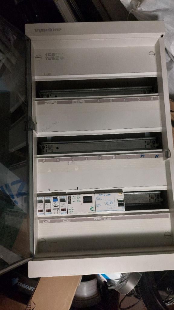 Elektriciteitskast vynckier 3 rijen, Doe-het-zelf en Bouw, Ophalen, Gebruikt, Overige typen