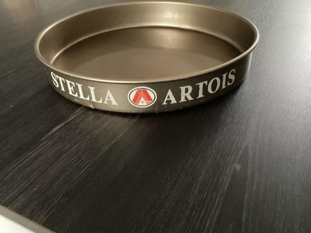 Bierplateau van stella, Verzamelen, Biermerken, Ophalen of Verzenden, Zo goed als nieuw, Reclamebord, Plaat of Schild, Stella Artois