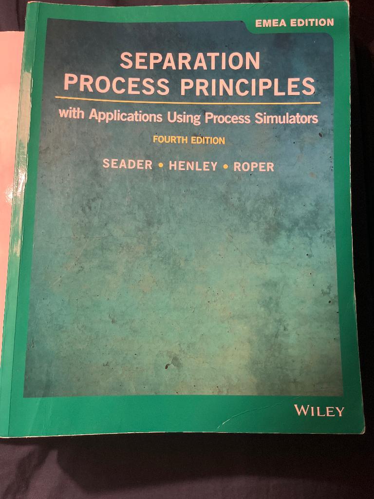 Separation Process Principles, Boeken, Hoger Onderwijs, Ophalen of Verzenden, Zo goed als nieuw, J. D. Seader