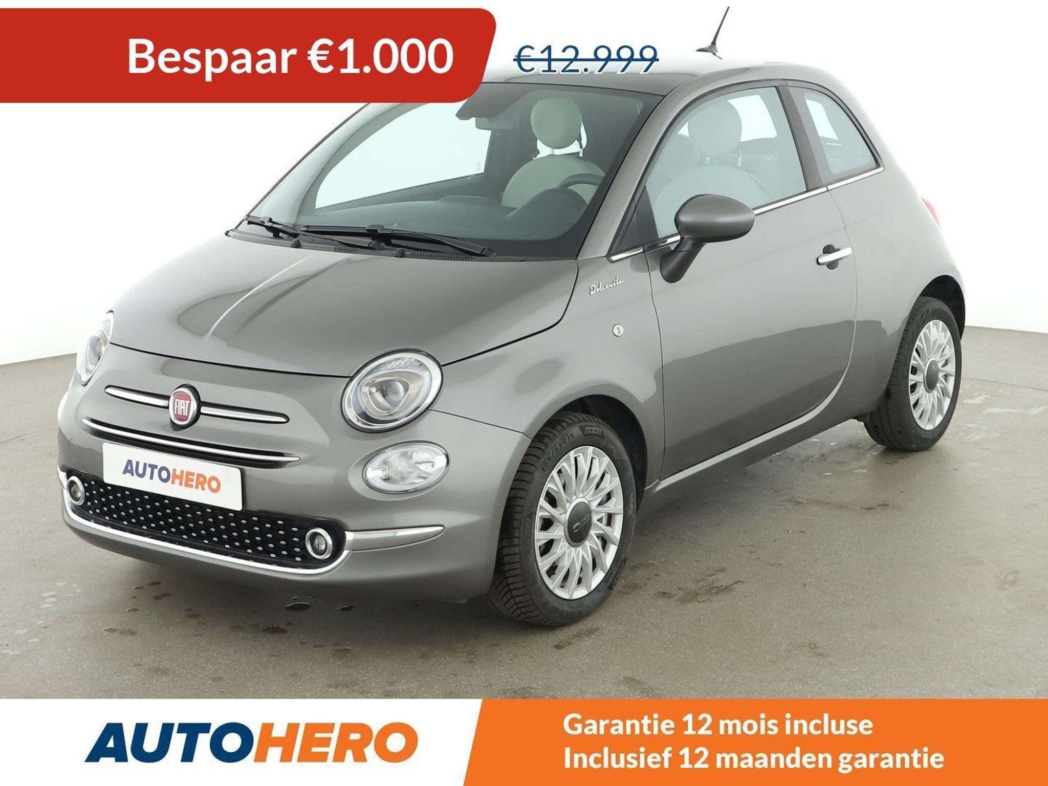 Fiat 500 1.0 Mild-Hybrid Dolcevita (bj 2022), Auto's, Voorwielaandrijving, 4 zetels, Gebruikt, Euro 6