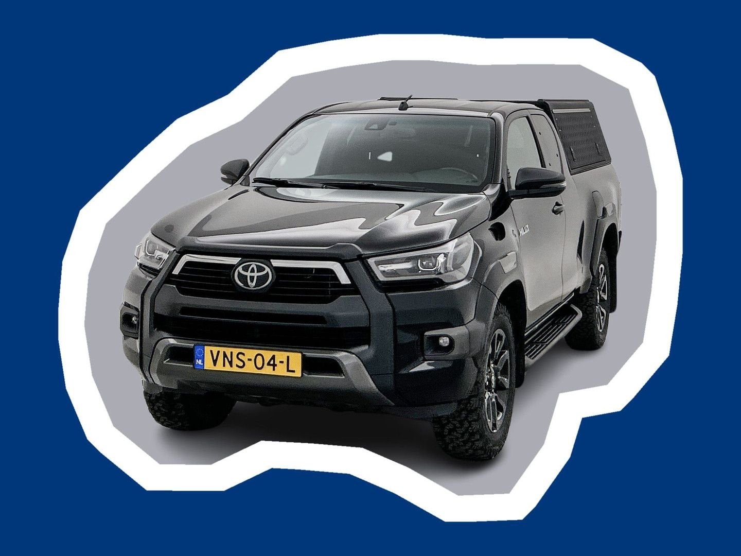 Toyota HiLux 2.8 D-4D Xtra Cab Invincible 204pk Adaptieve cr, Auto's, Automaat, Parkeersensor, Zwart, 185 g/km