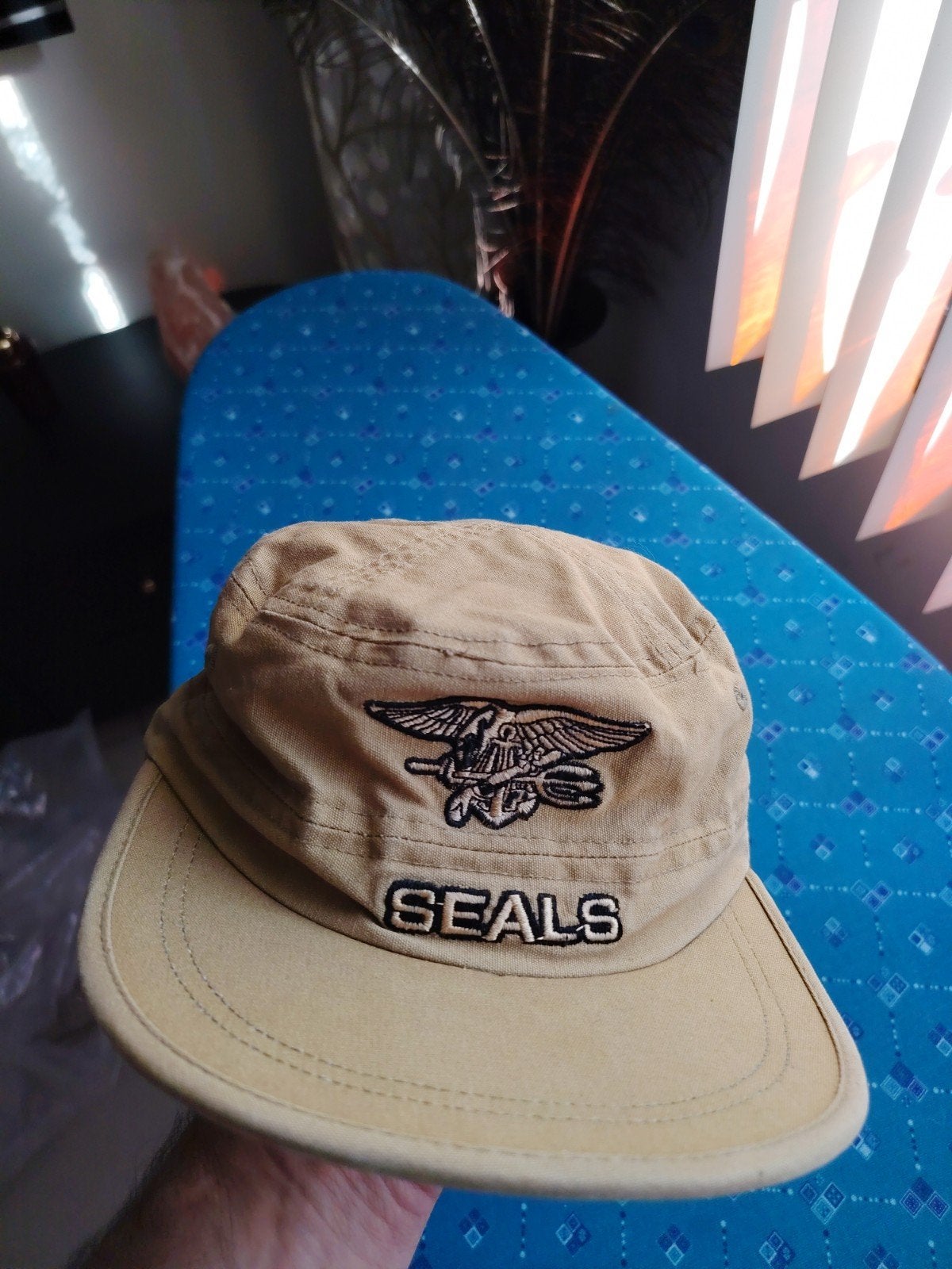 Mil-Tec US Navy SEALs Patrol Cap / Legerpet (Coyote) – One S, Mil-tec, One size fits all, Ophalen of Verzenden, Pet